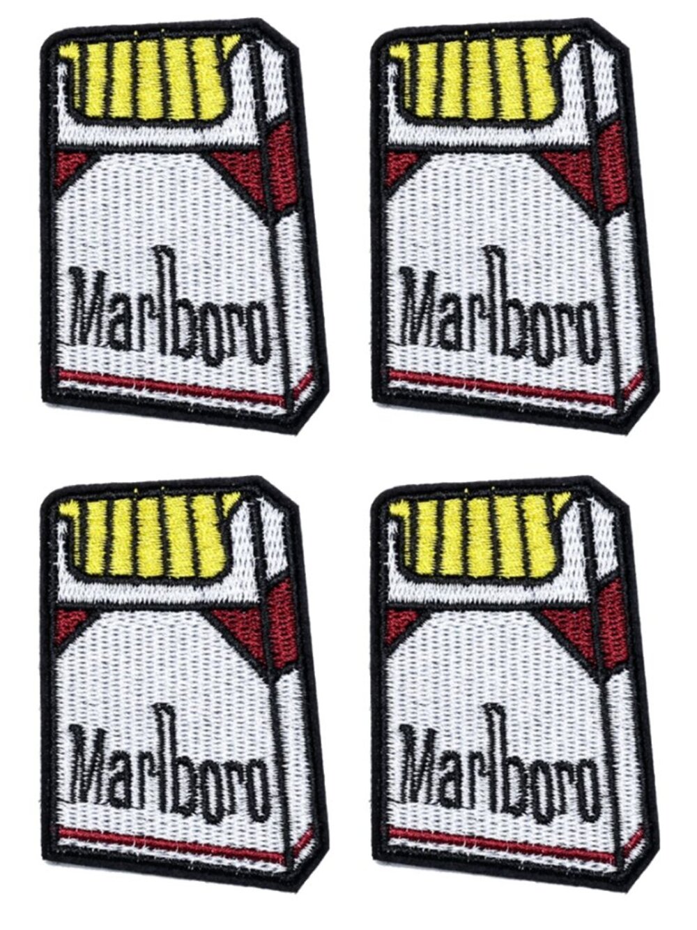 4 pcs Marlboro Embroidered Patch
